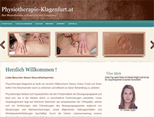 Tablet Screenshot of physiotherapie-klagenfurt.at